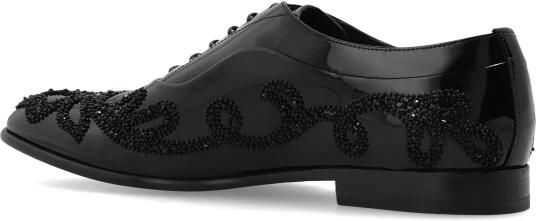 Dolce & Gabbana Leren Schoenen met Versieringen - Foto 6
