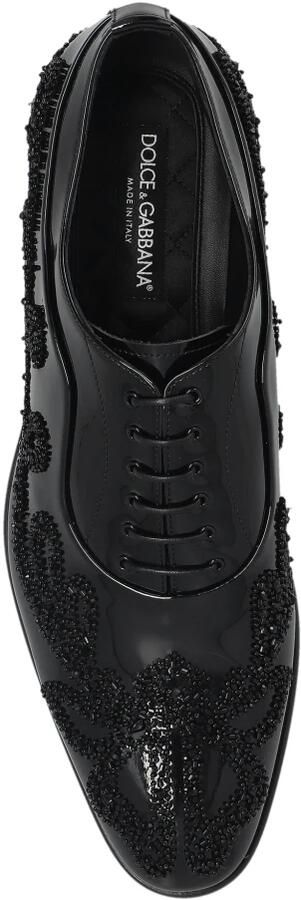Dolce & Gabbana Leren Schoenen met Versieringen - Foto 4