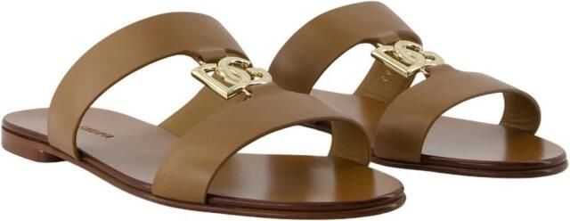 Dolce & Gabbana Leren Slidesandalen met Monogramdetail - Foto 2