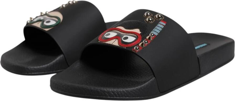 Dolce & Gabbana Leren Slippers Sandalen
