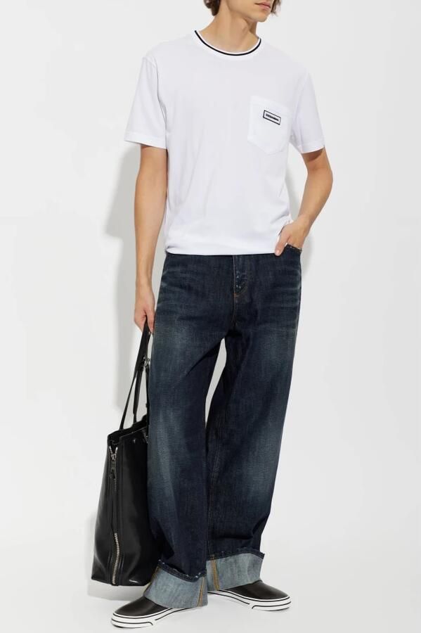 Dolce & Gabbana Leren sportschoenen met logo - Foto 3