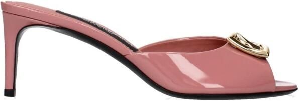 Dolce & Gabbana Leren Stiletto Hak Sandalen