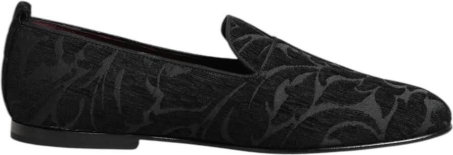 Dolce & Gabbana Jacquard Flats Slippers Loafers Shoes
