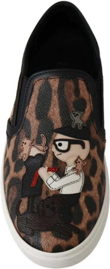 Dolce & Gabbana Luipaardprint Loafers voor Elegant Comfort Multicolor Dames - Foto 4