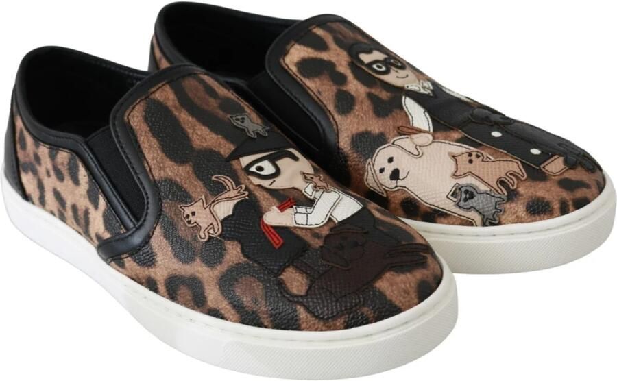 Dolce & Gabbana Luipaardprint Loafers voor Elegant Comfort Multicolor Dames - Foto 3