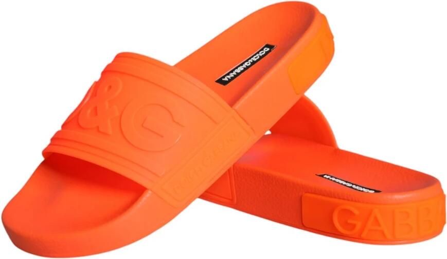 Dolce & Gabbana Glijd in stijl met deze hoogwaardige sliders Orange Heren - Foto 3