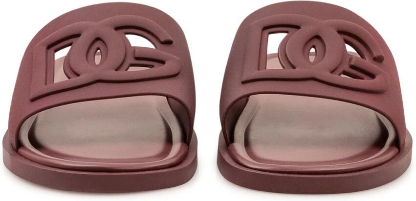 Dolce & Gabbana Logo Embossed Slide Sandaal - Foto 3