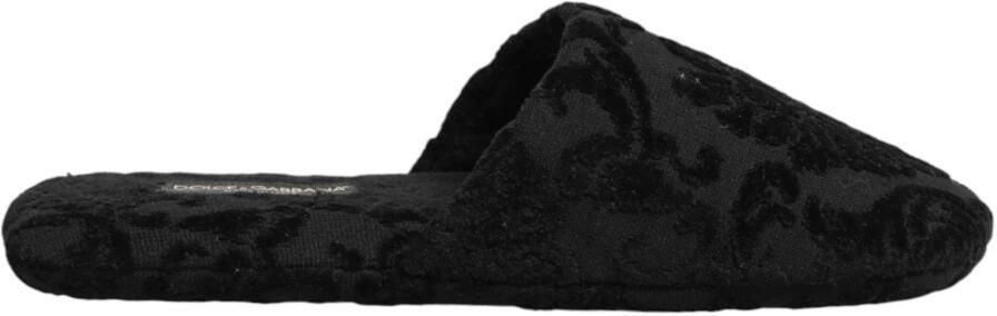 Dolce & Gabbana Logo-geborduurde Slippers