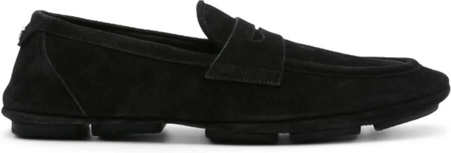 Dolce & Gabbana Logo-plaque Suede Loafers