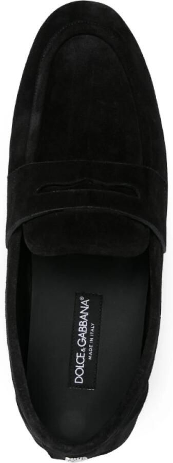 Dolce & Gabbana Logo-plaque Suede Loafers - Foto 2