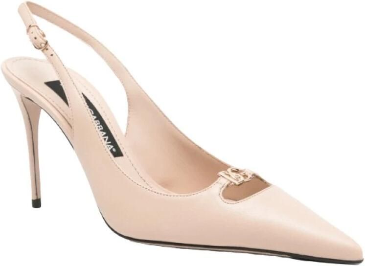 Dolce & Gabbana Logo Slingback Pumps