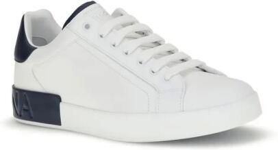 Dolce & Gabbana Logo Streep Leren Sneakers met Hiel Detail - Foto 3