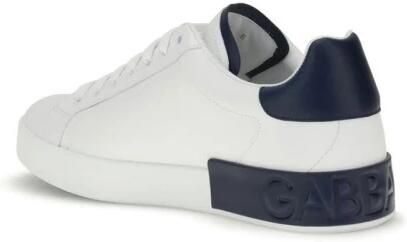Dolce & Gabbana Logo Streep Leren Sneakers met Hiel Detail - Foto 2