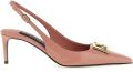 Dolce&Gabbana Hoge hakken 'Lollo' Slingback in roze - Roze