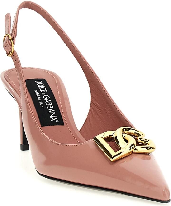 Dolce&Gabbana Hoge hakken 'Lollo' Slingback in roze - Foto 3