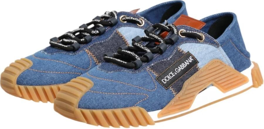 Dolce & Gabbana Blauwe Veterschoenen met Lage Top - Foto 2