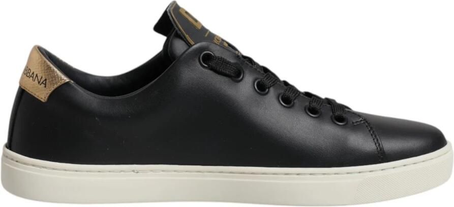 Dolce & Gabbana Low-Top Sneakers met Gouden Accent