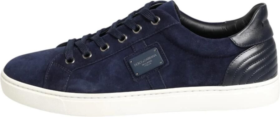 Dolce & Gabbana Zwarte suède leren lage sneakers voor heren - Foto 2