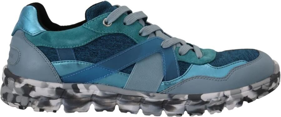 Dolce & Gabbana Italiaanse Logo Detail Lage Top Sneakers Blue Heren - Foto 2