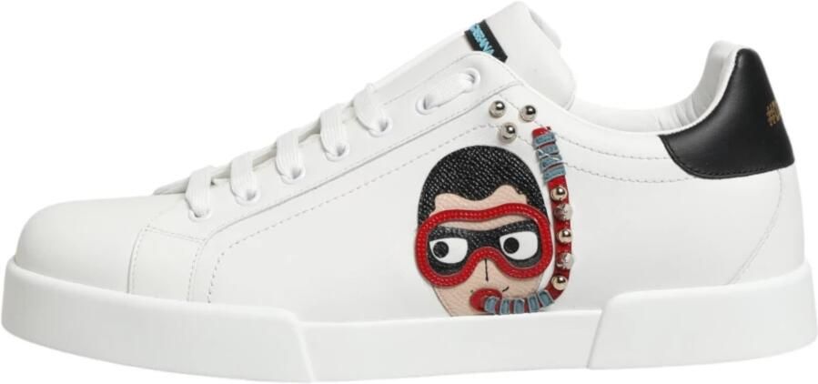 Dolce & Gabbana Wit Rood Portofino Sneakers Schoenen - Foto 2