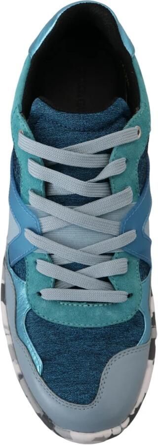 Dolce & Gabbana Italiaanse Logo Detail Lage Top Sneakers Blue Heren - Foto 6