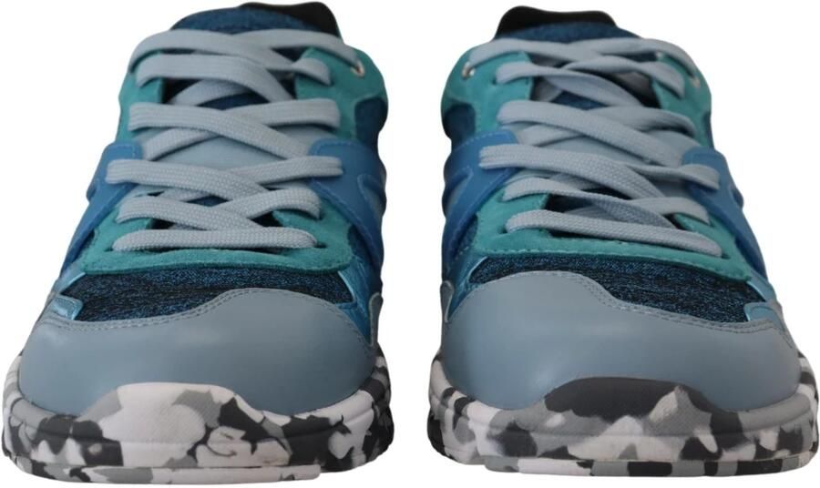 Dolce & Gabbana Italiaanse Logo Detail Lage Top Sneakers Blue Heren - Foto 3