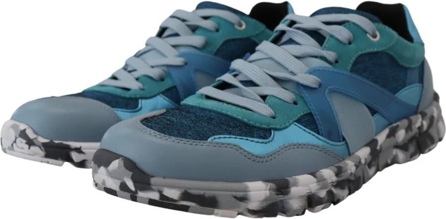 Dolce & Gabbana Italiaanse Logo Detail Lage Top Sneakers Blue Heren - Foto 4