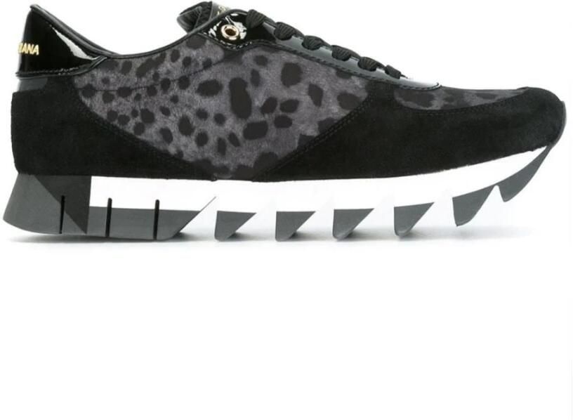Dolce & Gabbana Leopard Print Sneakers Stijlvol Ontwerp