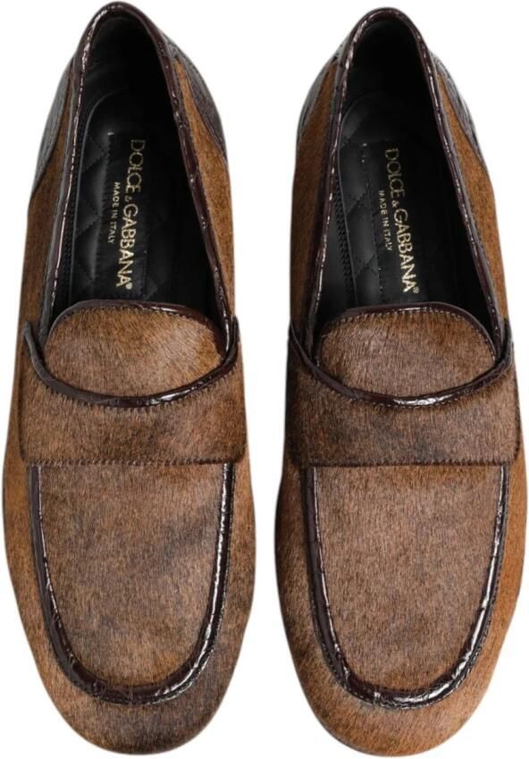 Dolce & Gabbana Luxe Leren Jurk Loafers met Logo - Foto 2