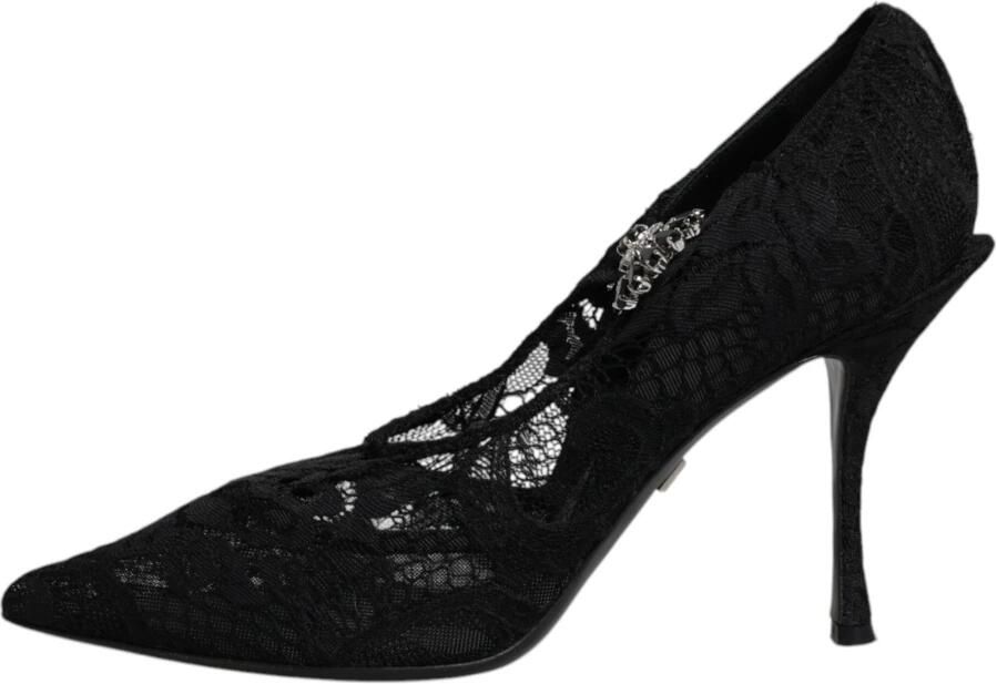 Dolce & Gabbana Zwarte Kristal Mary Jane Stiletto Pumps - Foto 2