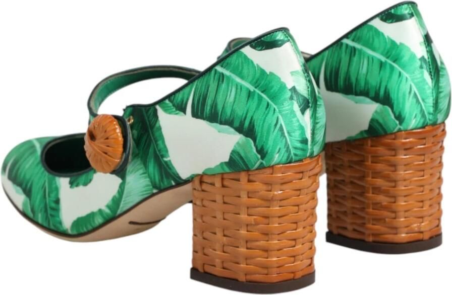 Dolce & Gabbana Mary Janes Leaf Sandals