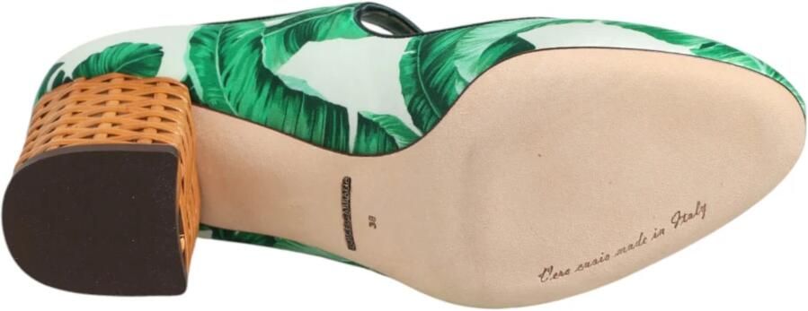 Dolce & Gabbana Mary Janes Leaf Sandals - Foto 2