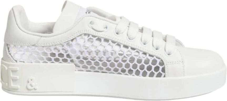 Dolce & Gabbana Mesh Inserts Low Top Sneakers