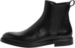 Dolce & Gabbana Zwarte Chelsea Leren Mid Calf Laarzen