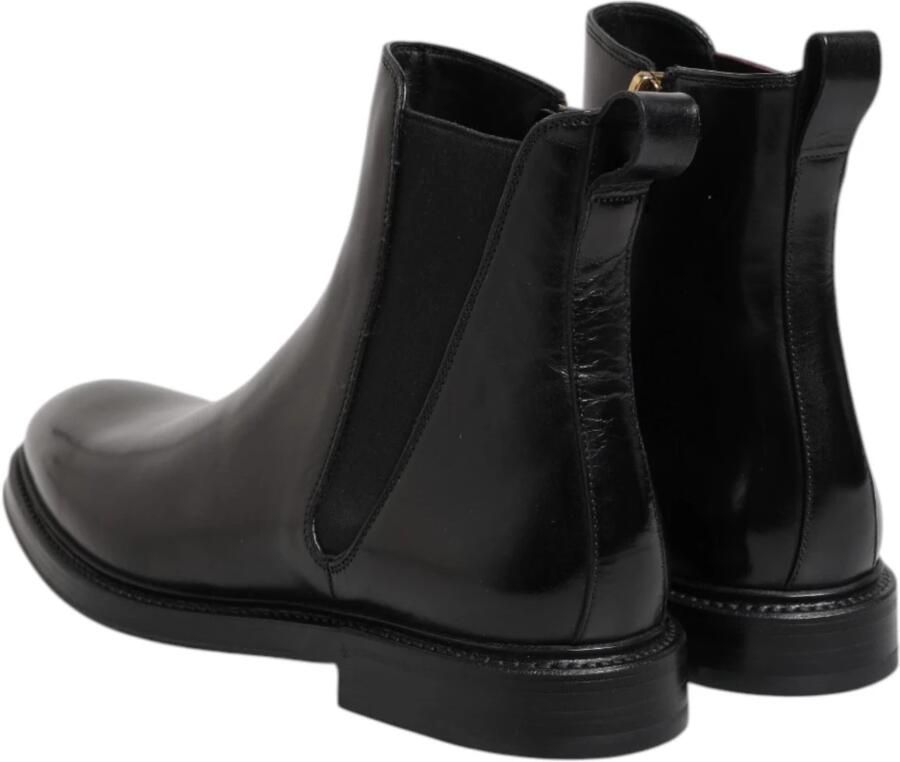 Dolce & Gabbana Zwarte Chelsea Leren Mid Calf Laarzen - Foto 3