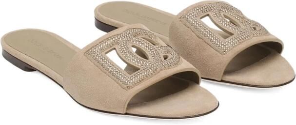 Dolce & Gabbana Mode Slides Sandalen Zwart