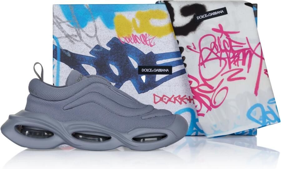 Dolce & Gabbana Witte Canvas Veterschoenen met Luchtkussen Zool - Foto 4