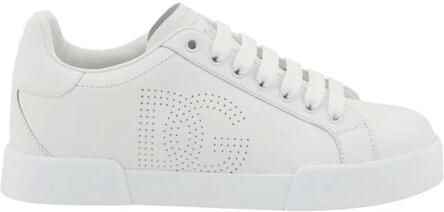 Dolce & Gabbana Witte Leren Sneakers met Logo Detail White Dames - Foto 4