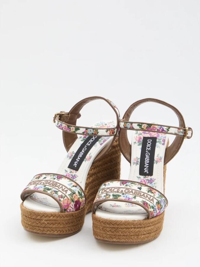 Dolce & Gabbana Nappa Leren Sleehak Sandalen met Borduursel - Foto 2