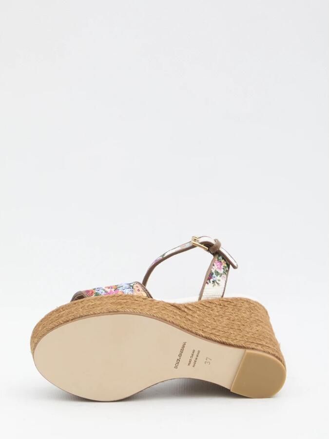 Dolce & Gabbana Nappa Leren Sleehak Sandalen met Borduursel - Foto 4