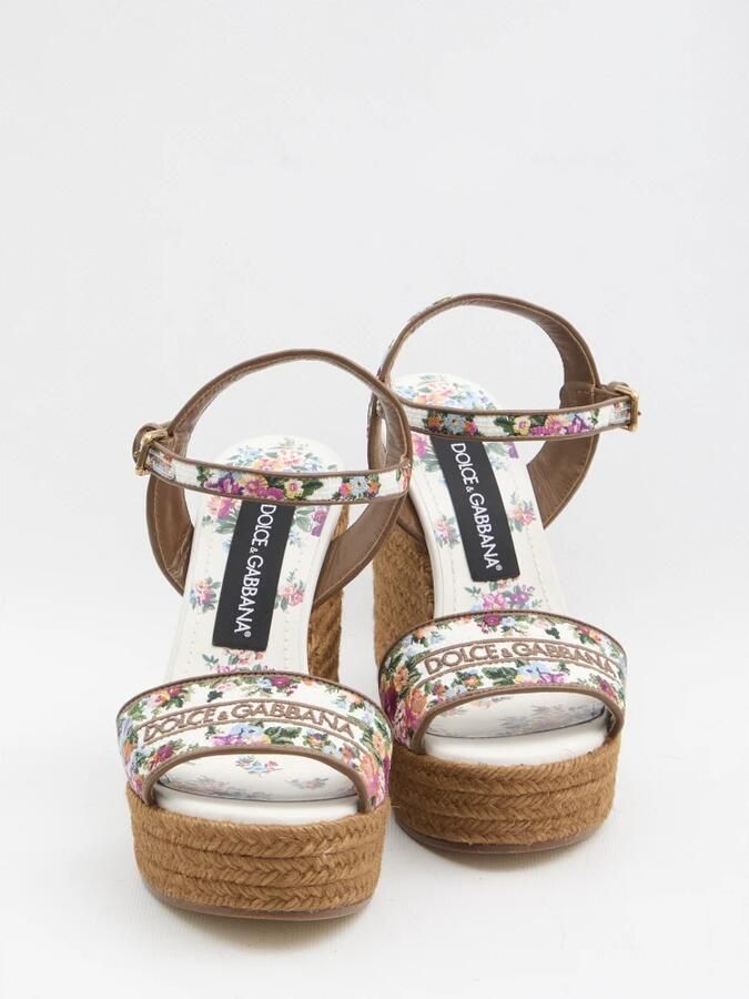 Dolce & Gabbana Nappa Lamb Wedge Sandals - Foto 2