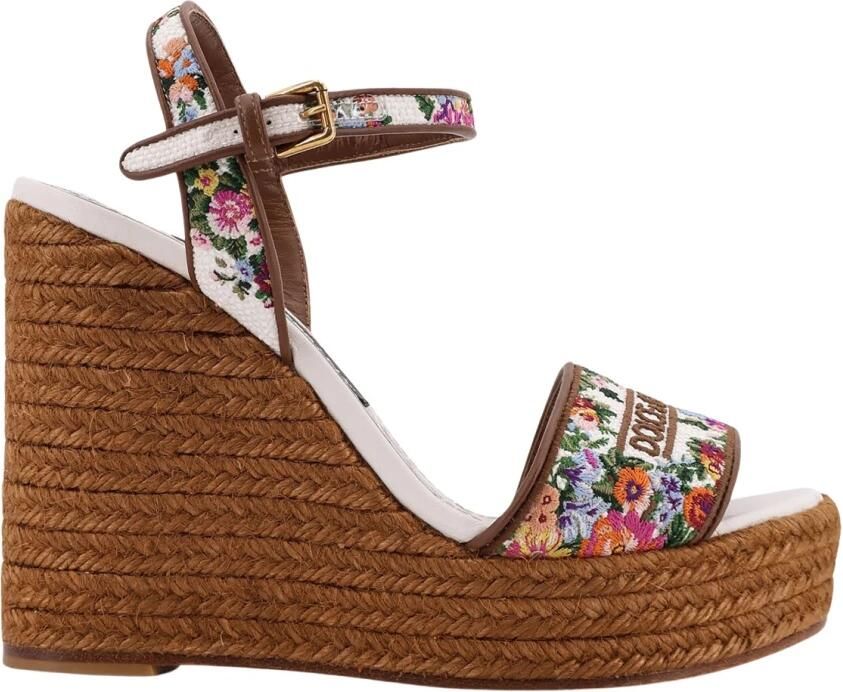 Dolce & Gabbana Nappa Leren Sleehak Sandalen