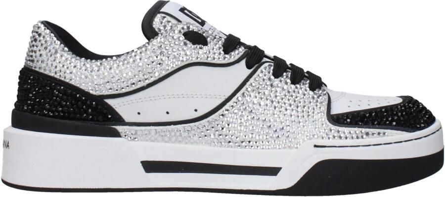 Dolce & Gabbana Nieuwe Roma Sneakers met Contrasterende Details White Heren