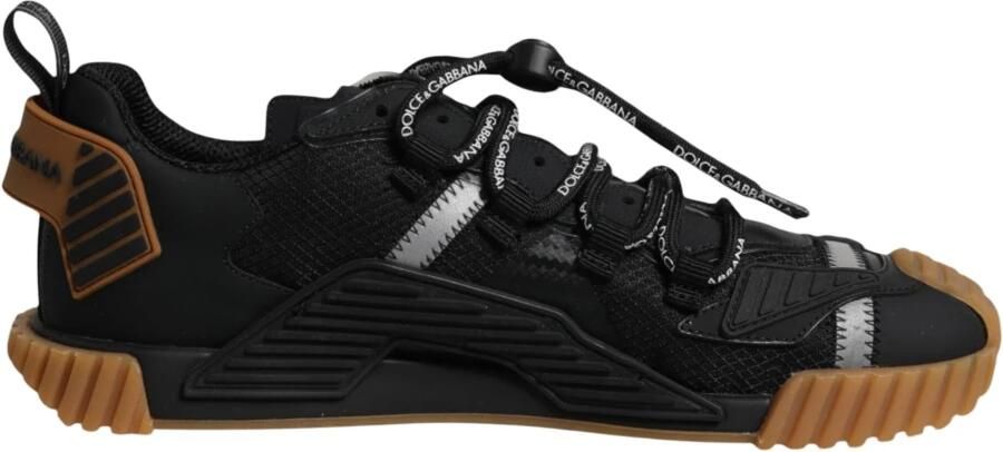 Dolce & Gabbana Zwart Bruin NS1 Sneakers Rubberen Zool