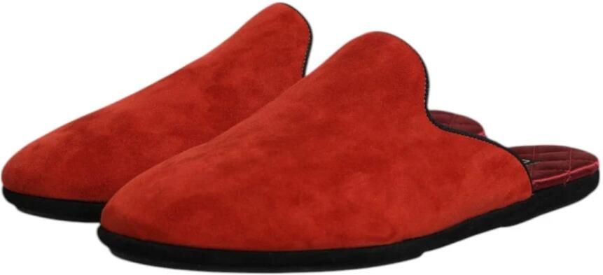 Dolce & Gabbana Oranje Suède Slides Platte Schoenen - Foto 5