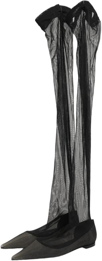 Dolce & Gabbana Over-the-knee Tulle Laarzen - Foto 4