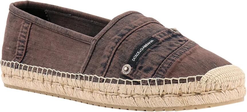 Dolce & Gabbana Overgeverfde katoenen espadrilles