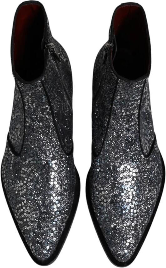 Dolce & Gabbana Paillet Chelsea-laarzen met ritssluiting - Foto 4