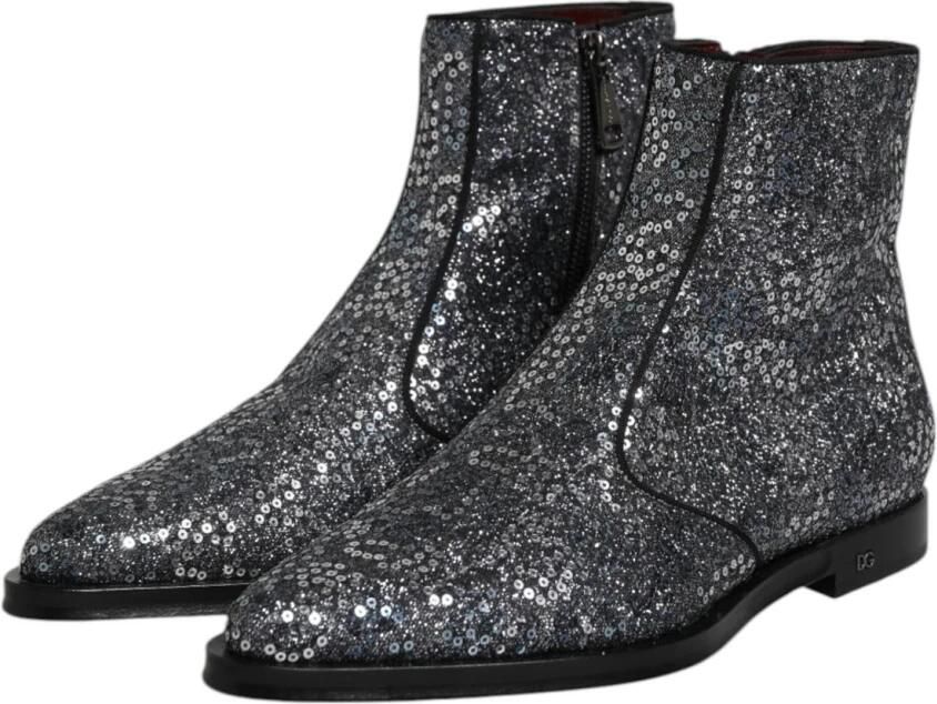 Dolce & Gabbana Paillet Chelsea-laarzen met ritssluiting - Foto 3