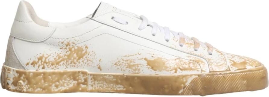 Dolce & Gabbana Paint Effect Low Top Sneakers